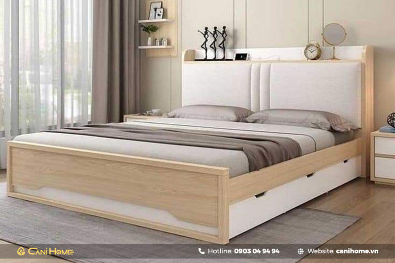 giường ngủ gỗ mdf 1m6 giường ngủ gỗ mdf 1m6