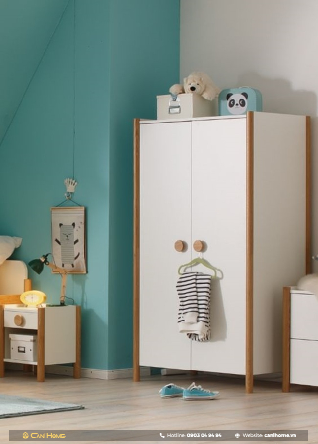 mẫu tủ quần áo cho bé trai hiện đại
