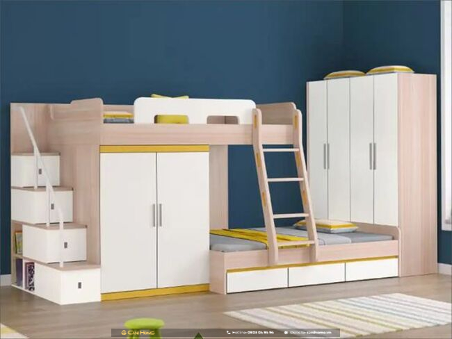 mẫu tủ quần áo trẻ em cho bé trai