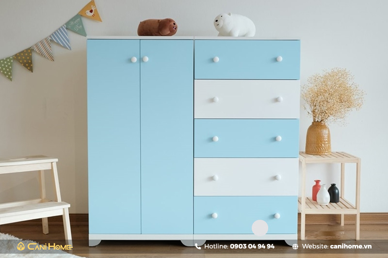 Mẫu tủ quần áo bé trai 1-3 tuổi