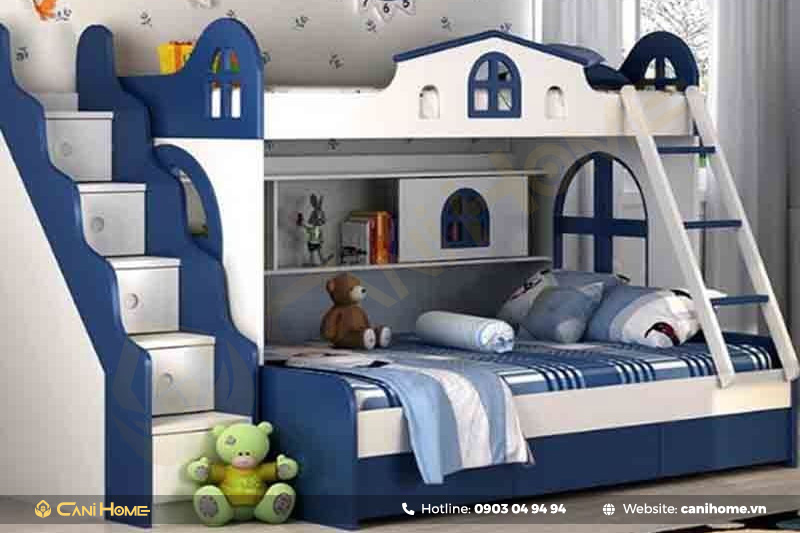 mẫu giường ngủ cho bé trai hiện đại