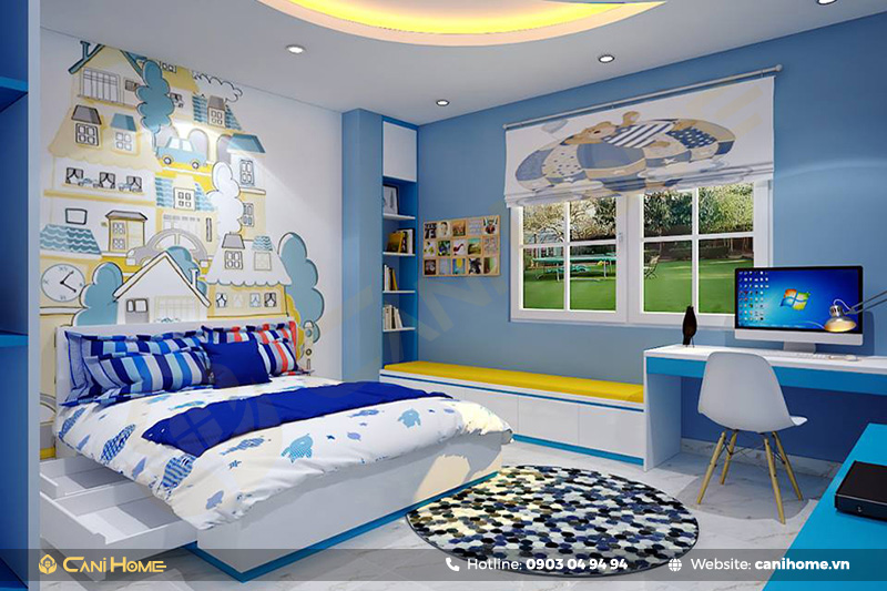 giường ngủ cho 2 bé trai