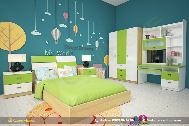 giường ngủ cho bé trai 8 tuổi