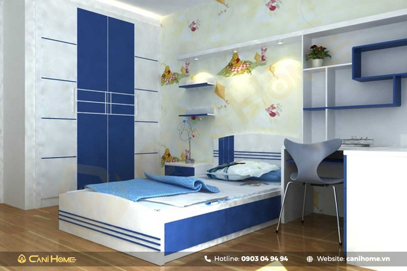 mẫu giường ngủ cho bé trai cá tính