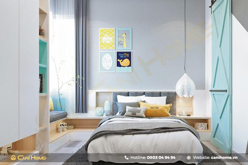 mẫu giường ngủ 2 tầng cho bé trai