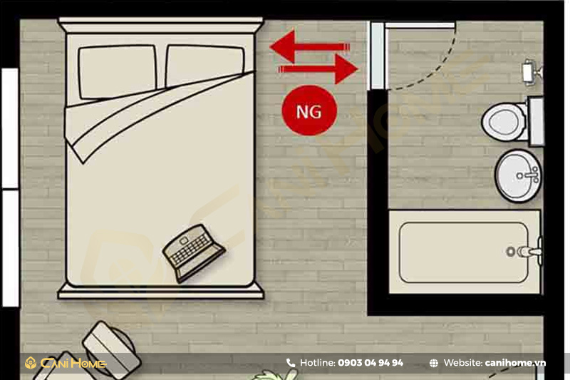 kê giường theo phong thủy