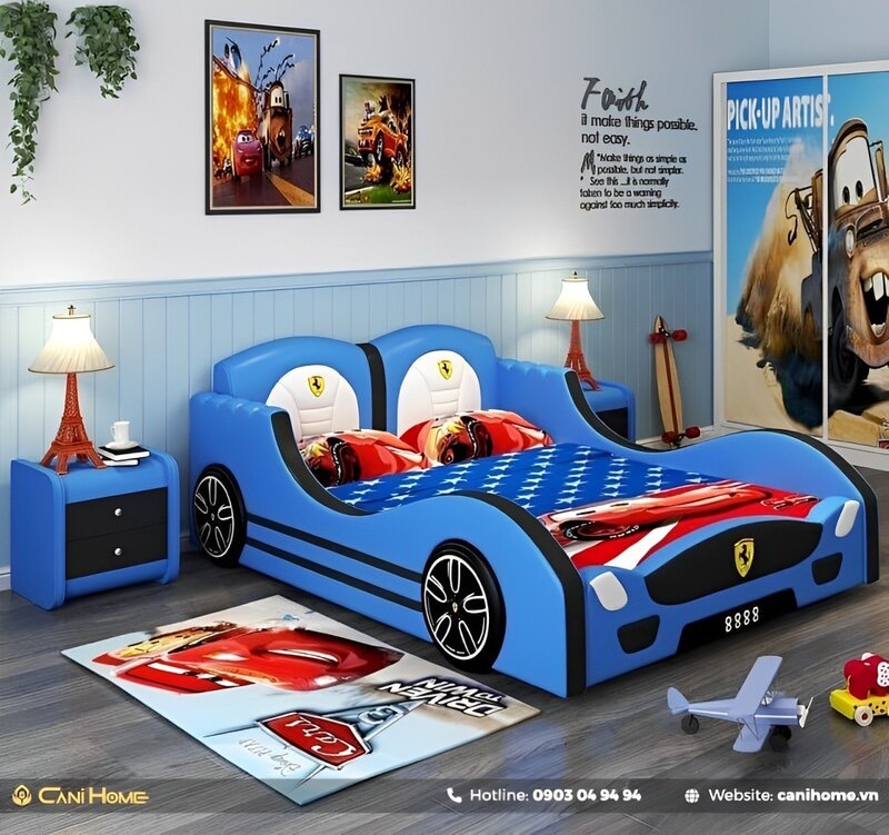 mẫu giường ngủ cho bé trai đẹp