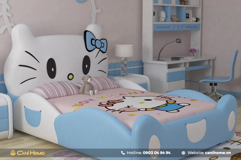 giường ngủ màu hồng hello kitty giường ngủ màu hồng hello kitty