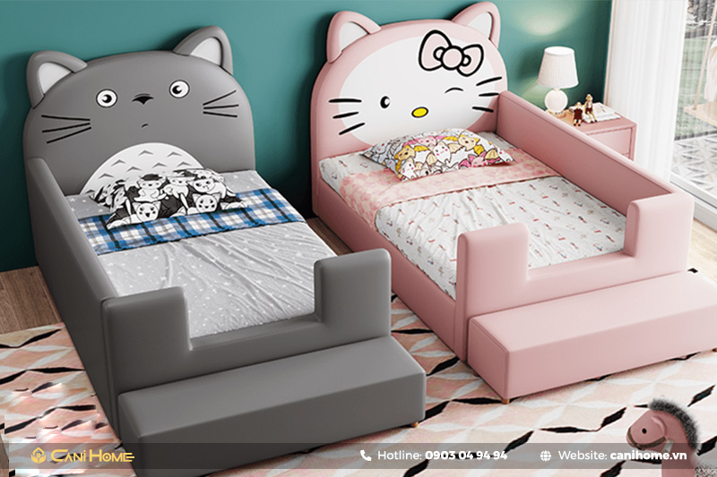 Giường đơn cho bé Hello Kitty Giường đơn cho bé Hello Kitty