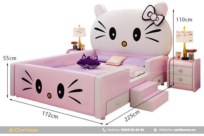 giường mèo hello kitty giường mèo hello kitty