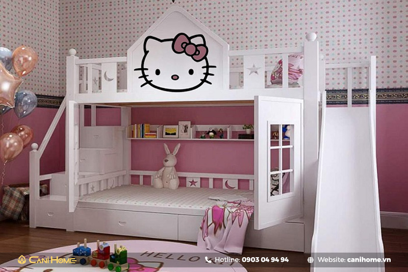 giường cho bé gái hello kitty giường cho bé gái hello kitty