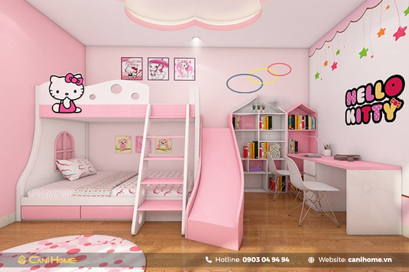 giường ngủ hình Hello Kitty giường ngủ hình Hello Kitty