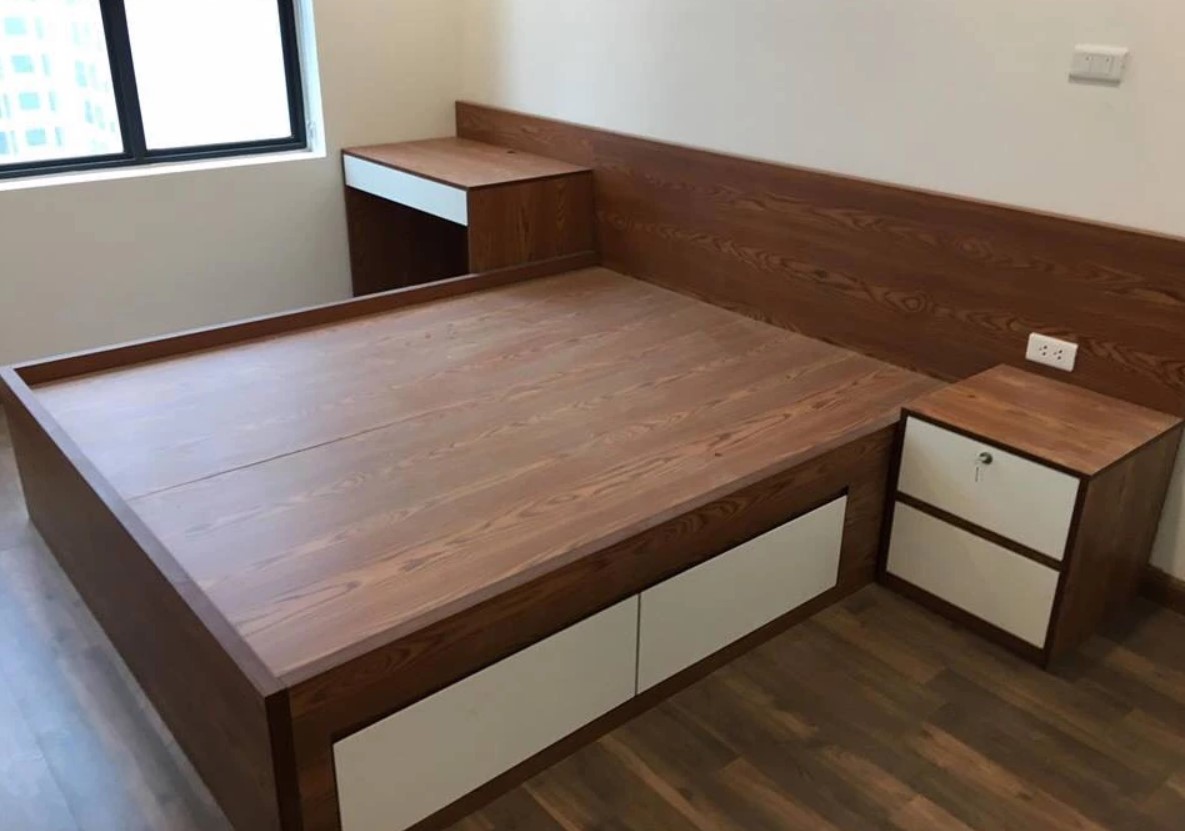 giường MDF phủ Melamine giá rẻ giường MDF phủ Melamine giá rẻ