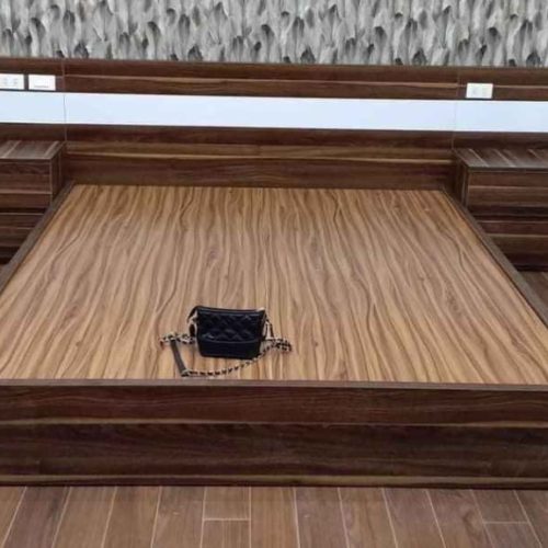 giường MDF phủ Melamine tphcm