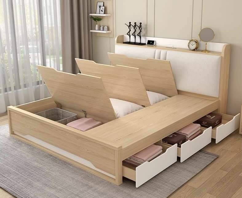 giường ngủ MDF phủ Melamine giường ngủ MDF phủ Melamine