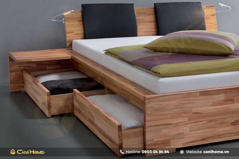 giường ngủ gỗ cao su sang trọng giường ngủ gỗ cao su sang trọng