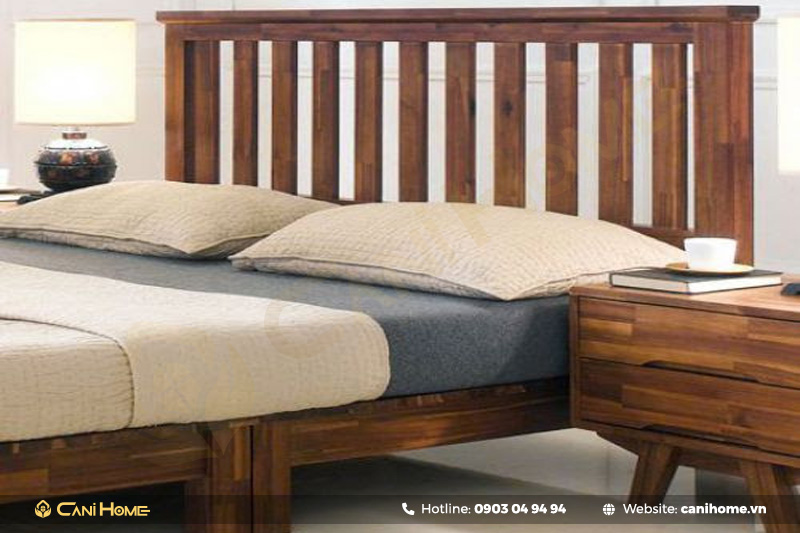 mẫu giường gỗ cao su đẹp mẫu giường gỗ cao su đẹp