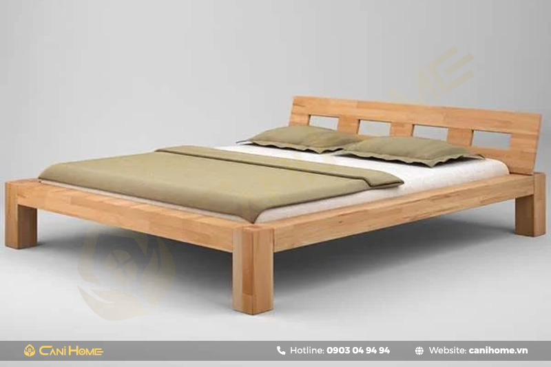 giường gỗ cao su đẹp giường gỗ cao su đẹp