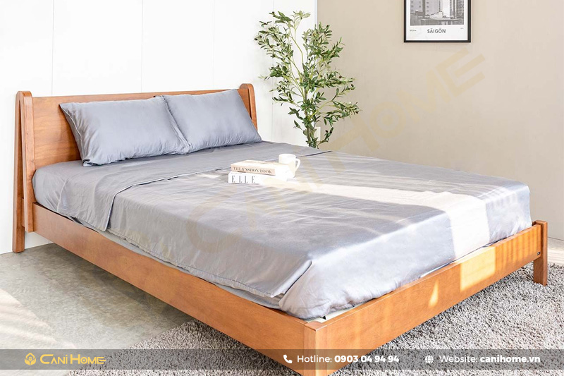mẫu giường gỗ cao su sang trọng mẫu giường gỗ cao su sang trọng