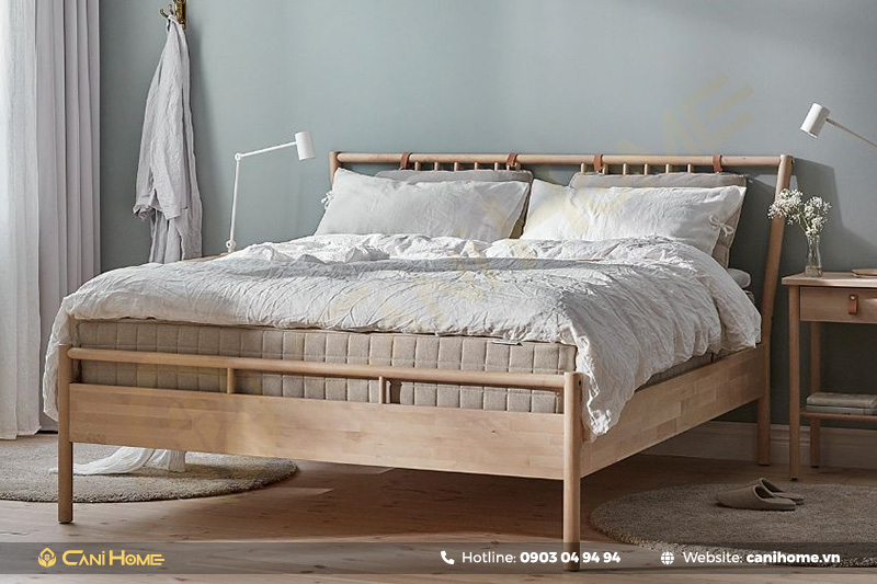 những mẫu giường gỗ cao su những mẫu giường gỗ cao su