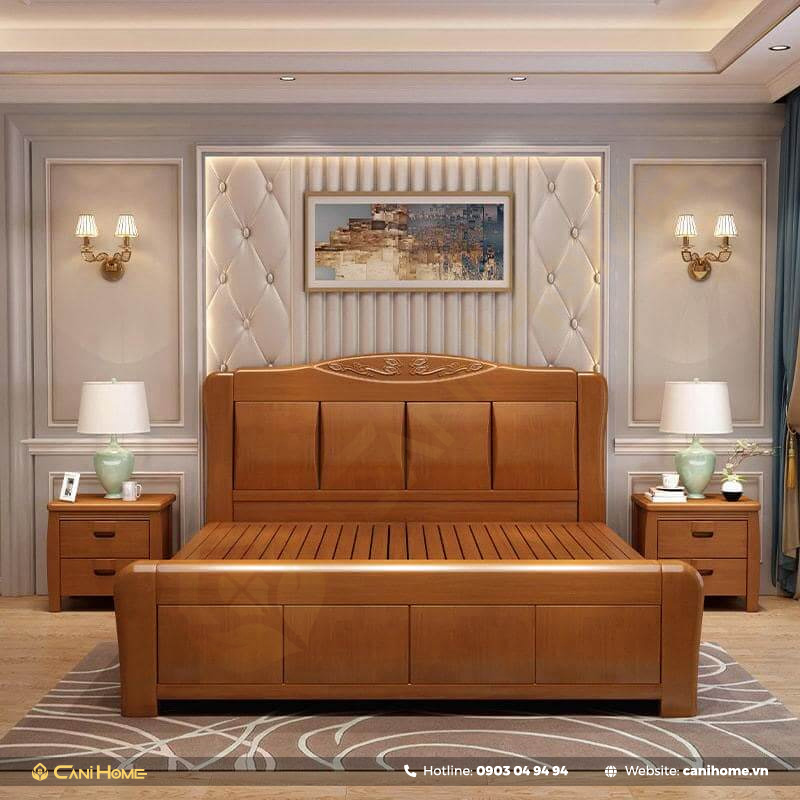giường ngủ gỗ gõ đỏ giường ngủ gỗ gõ đỏ