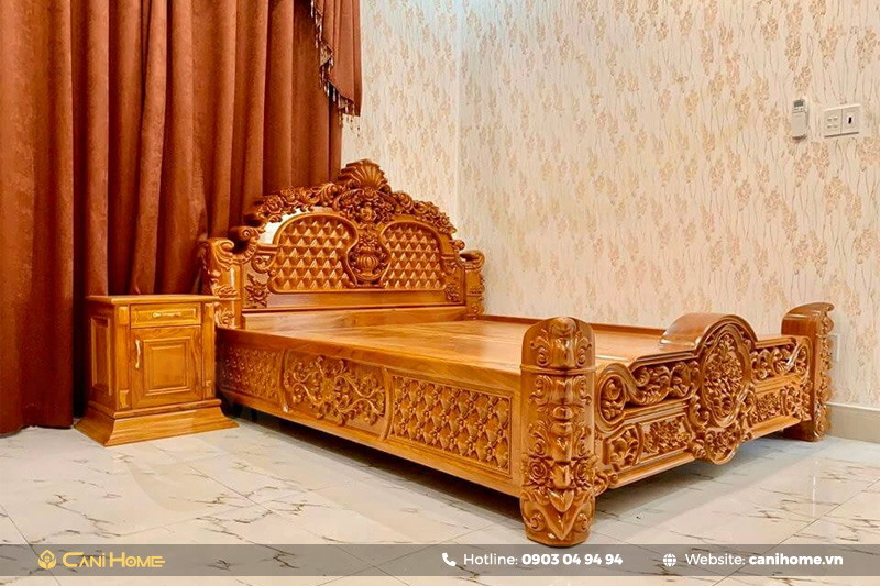 giường gỗ hương đẹp giường gỗ hương đẹp