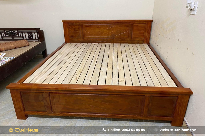 mẫu giường ngủ gỗ lim