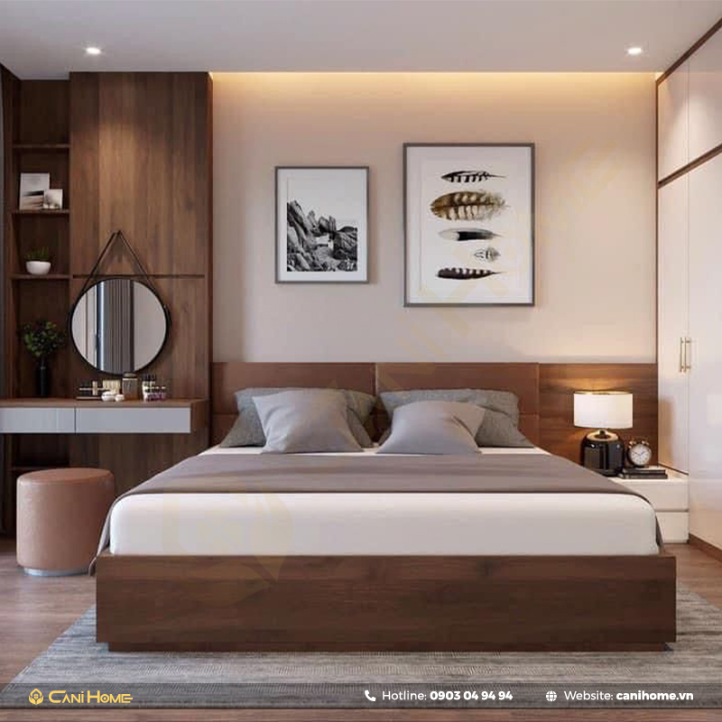 giường ngủ gỗ óc chó giá tốt