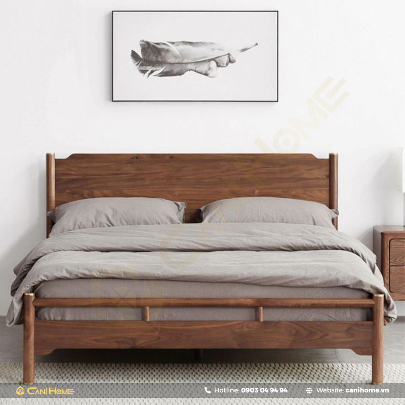 mua giường ngủ gỗ óc chó giá rẻ