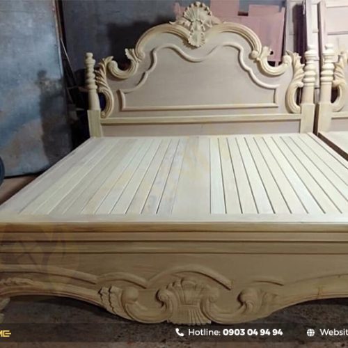 giường gỗ sồi