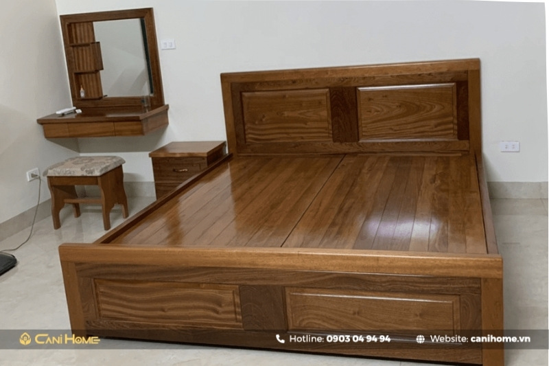 giường ngủ gỗ lát bền đẹp