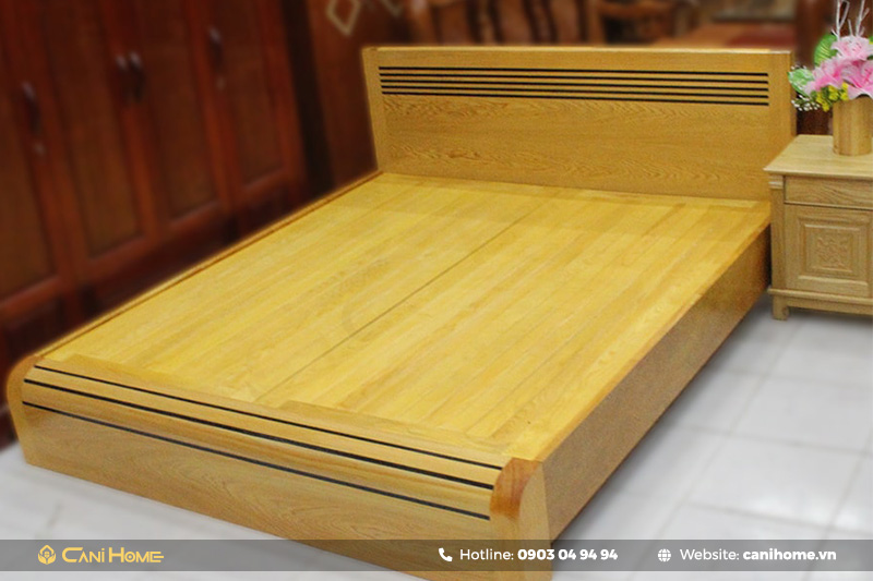 giường gỗ pơ mu bền