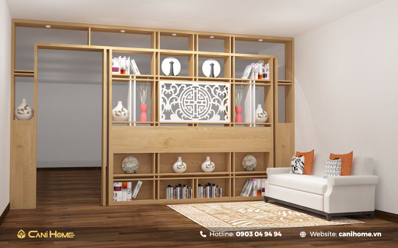 địa chỉ mua vách ngăn gỗ phòng khách và phòng thờ