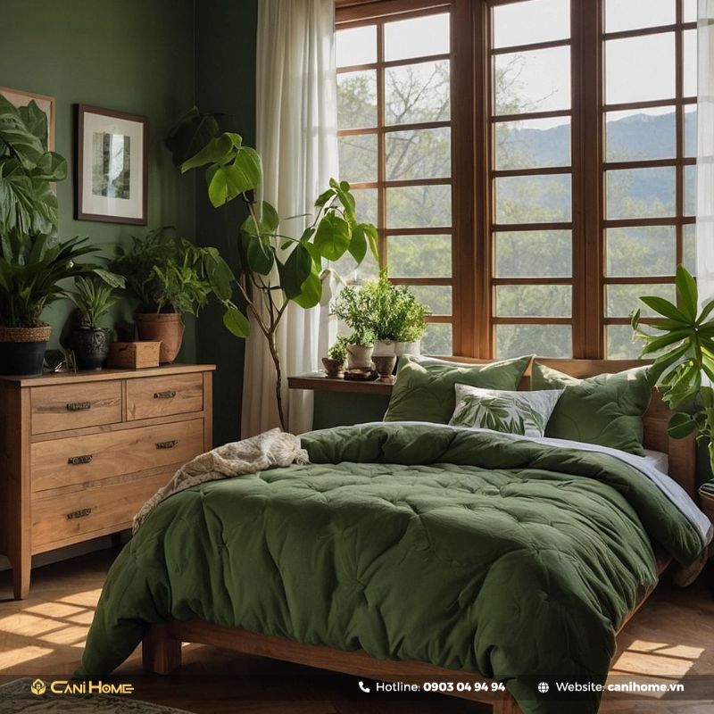 màu sơn phòng ngủ đẹp màu xanh rêu màu sơn phòng ngủ đẹp màu xanh rêu