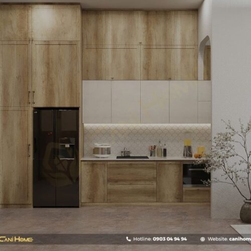 Tủ bếp gỗ công nghiệp ở TP.HCM