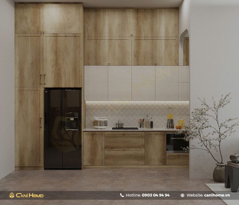 Tủ bếp gỗ công nghiệp ở TP.HCM